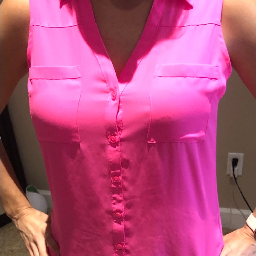 The express portofino shirt sleeveless small